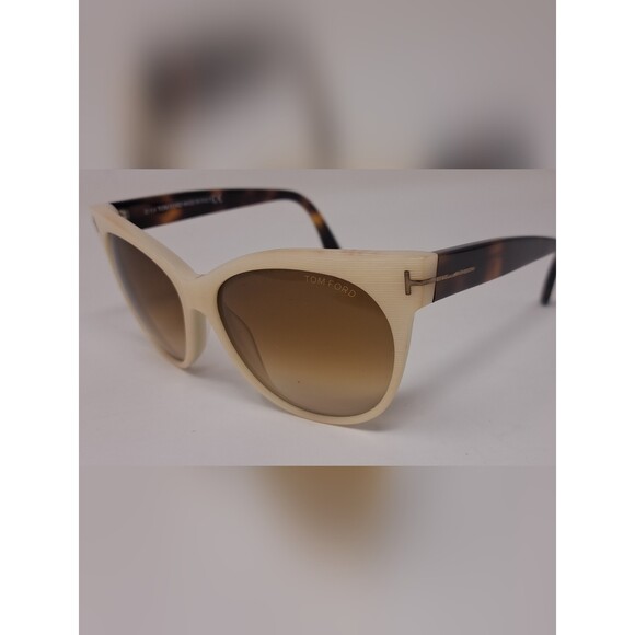 Tom Ford Women\'s Sunglasses Saskia TF330 Ivory Havana Brown Gradient 57-14-140